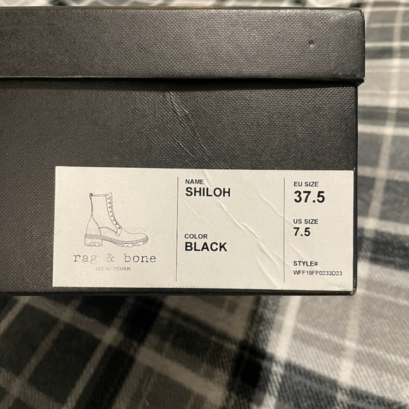 Rag & Bone Shiloh boot black women's size 7.5 - Picture 5 of 11